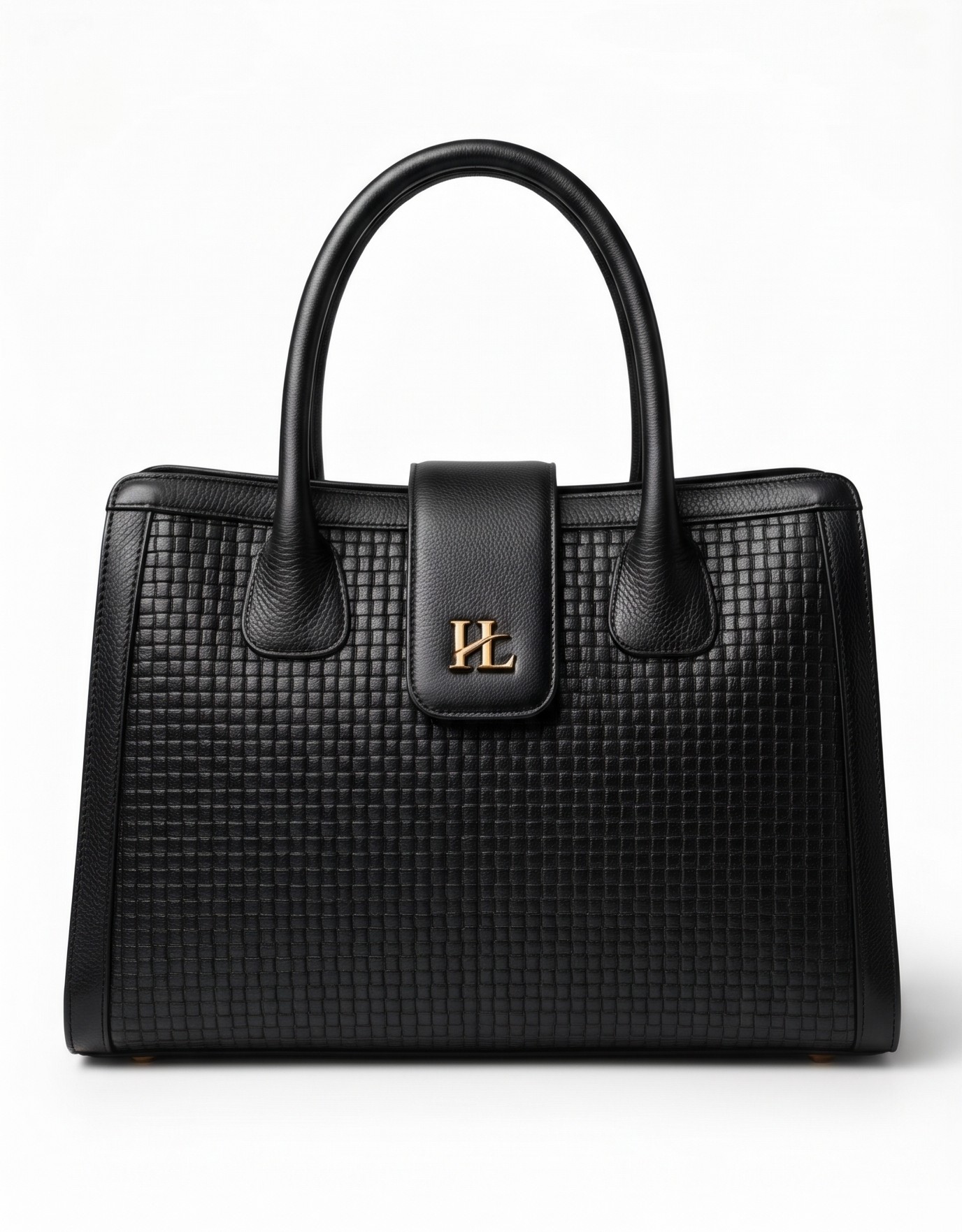 Woven Texture Leather Tote Bag