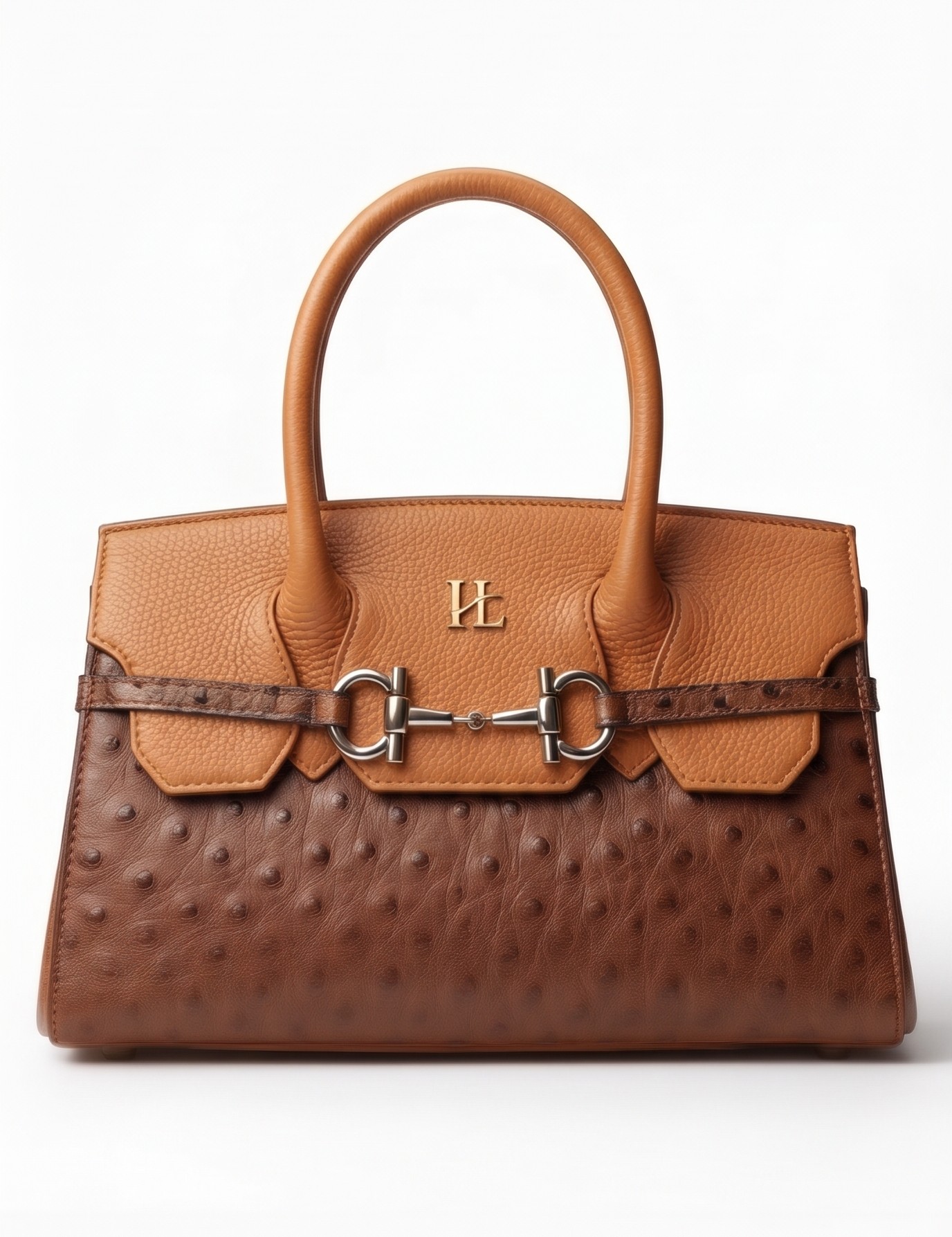 Heritage Two-Tone Leather Handbag